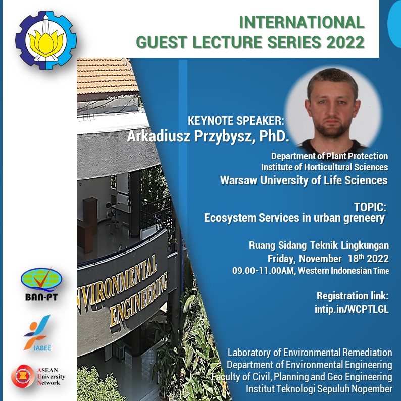 International Guest Lecture 2022. “Ecosystem Services in urban greneery”
