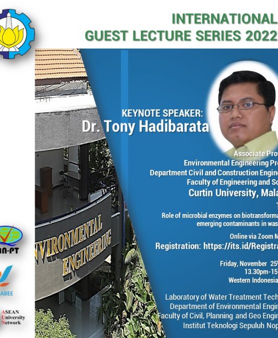 International Guest Lecture 2022. “Role of microbial enzymes on biotransformation of emerging contaminants in wastewater”